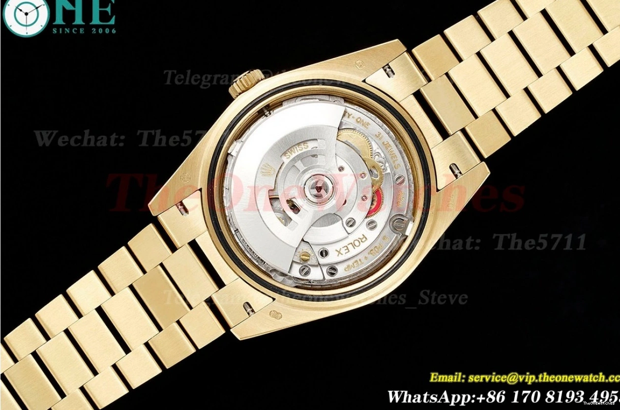 JDF (Gain Black 228238 YG DayDate VR3255 Dial V4 Textured 40mm YG Weight) 1204